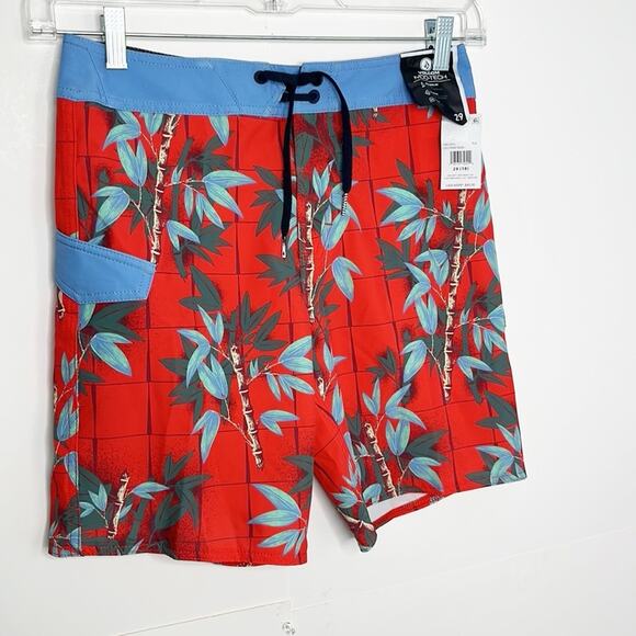 Boys Volcom Swim Trunks Size 18 - Picture 4 of 6